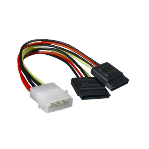 4-pin Molex power to dual SATA cable