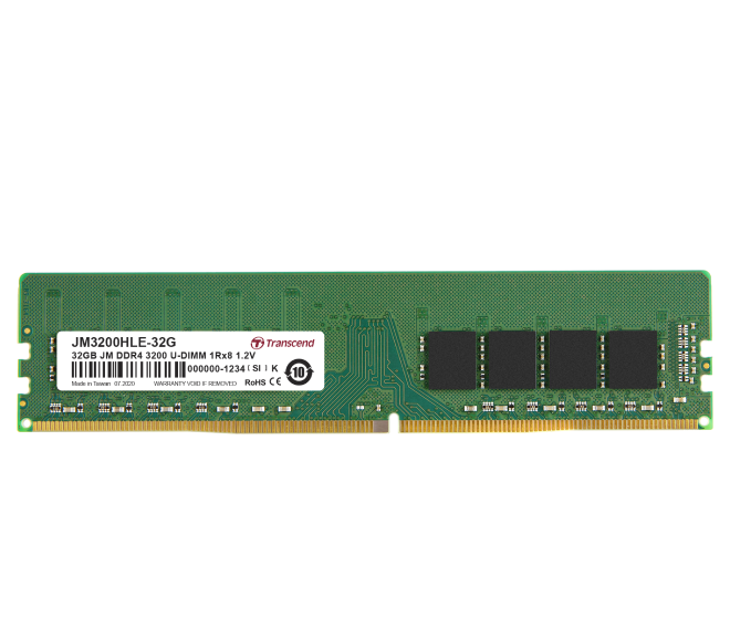 32GB DDR4 3200 MHz UDIMM Module Gigabyte Compatible